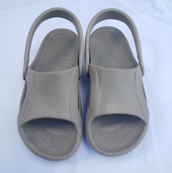 Crocs Sandal Slip On Rubber Tan Beige Shoe Woman's Size 9